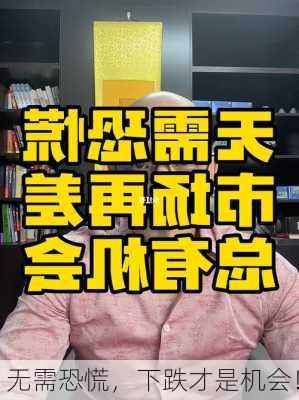 无需恐慌，下跌才是机会！