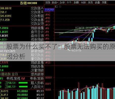 股票为什么买不了：股票无法购买的原因分析