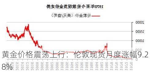 黄金价格震荡上行：伦敦现货月度涨幅9.28%