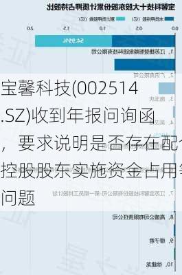 宝馨科技(002514.SZ)收到年报问询函，要求说明是否存在配合控股股东实施资金占用等问题