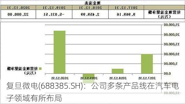 复旦微电(688385.SH)：公司多条产品线在汽车电子领域有所布局