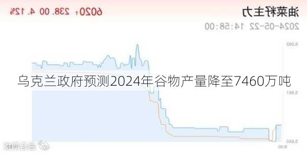 乌克兰政府预测2024年谷物产量降至7460万吨