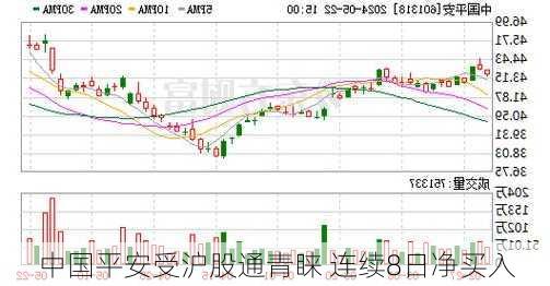 中国平安受沪股通青睐 连续8日净买入