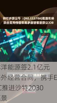 林洋能源签2.1亿元海外经营合同，携手ECC推进沙特2030愿景