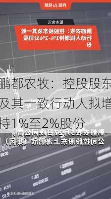 鹏都农牧：控股股东及其一致行动人拟增持1%至2%股份