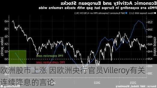 欧洲股市上涨 因欧洲央行官员Villeroy有关连续降息的言论