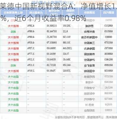 贝莱德中国新视野混合A：净值增长1.91%，近6个月收益率0.98%