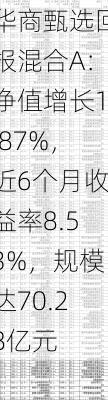 华商甄选回报混合A：净值增长1.87%，近6个月收益率8.53%，规模达70.28亿元