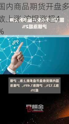 国内商品期货开盘多数上涨 沪银涨超4%