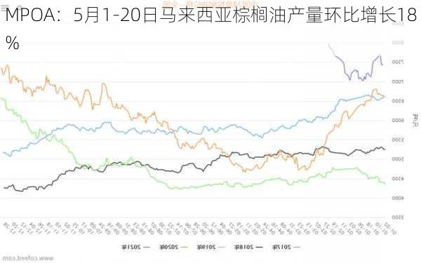 MPOA：5月1-20日马来西亚棕榈油产量环比增长18%