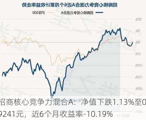 招商核心竞争力混合A：净值下跌1.13%至0.9241元，近6个月收益率-10.19%