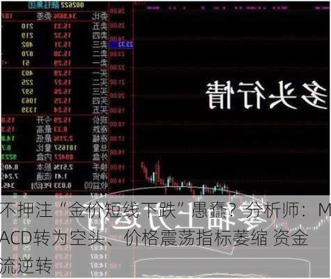 不押注“金价短线下跌”愚蠢？分析师：MACD转为空头、价格震荡指标萎缩 资金流逆转