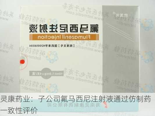 灵康药业：子公司氟马西尼注射液通过仿制药一致性评价