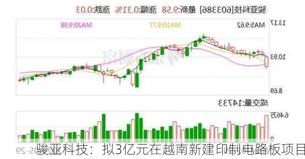 骏亚科技：拟3亿元在越南新建印制电路板项目