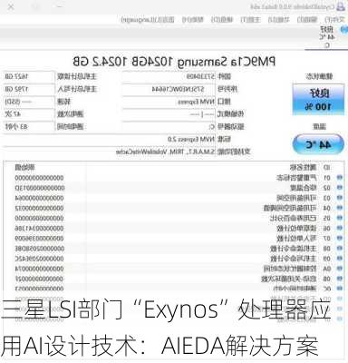 三星LSI部门“Exynos”处理器应用AI设计技术：AIEDA解决方案