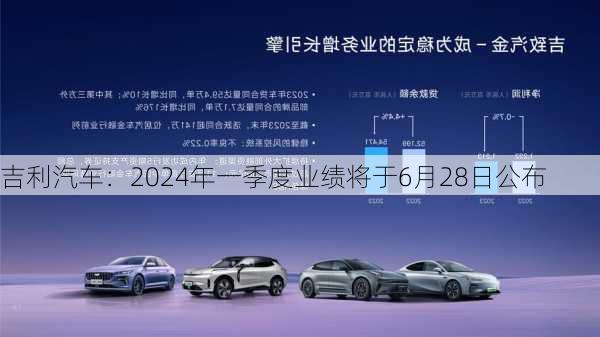 吉利汽车：2024年一季度业绩将于6月28日公布