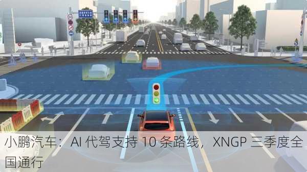 小鹏汽车：AI 代驾支持 10 条路线，XNGP 三季度全国通行