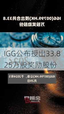 IGG公布授出33.825万股奖励股份