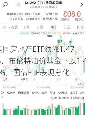 美国房地产ETF领涨1.47%，布伦特油价基金下跌1.46%，国债ETF表现分化