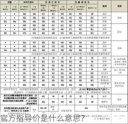 官方指导价是什么意思？