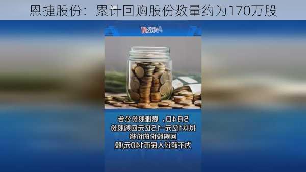 恩捷股份：累计回购股份数量约为170万股