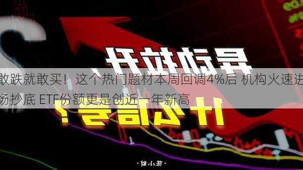 敢跌就敢买！这个热门题材本周回调4%后 机构火速进场抄底 ETF份额更是创近一年新高