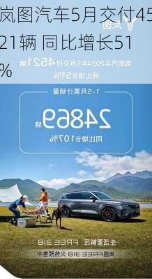 岚图汽车5月交付4521辆 同比增长51%