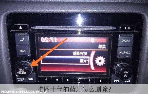 雅阁十代的蓝牙怎么删除？