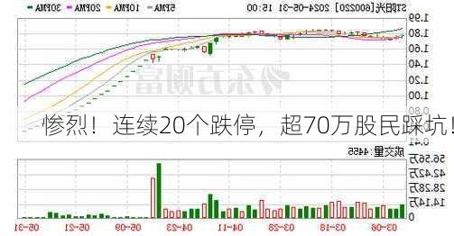 惨烈！连续20个跌停，超70万股民踩坑！