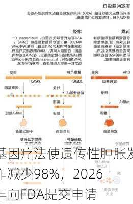 基因疗法使遗传性肿胀发作减少98%，2026年向FDA提交申请