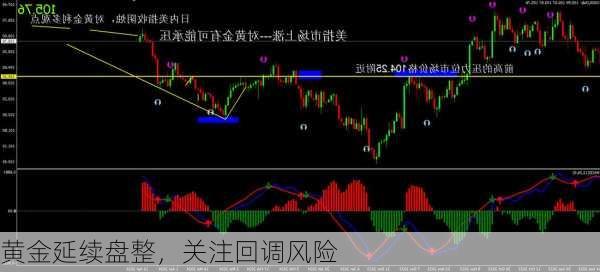 黄金延续盘整，关注回调风险