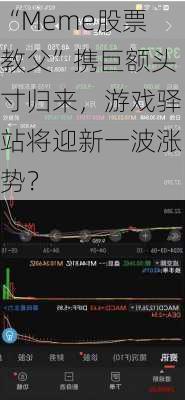 “Meme股票教父”携巨额头寸归来，游戏驿站将迎新一波涨势？