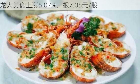 龙大美食上涨5.07%，报7.05元/股