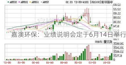 嘉澳环保：业绩说明会定于6月14日举行