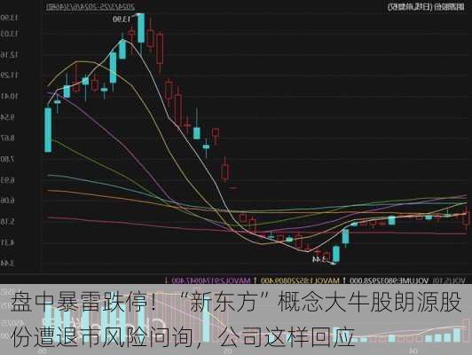 盘中暴雷跌停！“新东方”概念大牛股朗源股份遭退市风险问询，公司这样回应