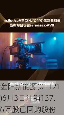 金阳新能源(01121)6月3日注销137.6万股已回购股份