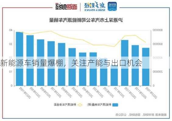 新能源车销量爆棚，关注产能与出口机会