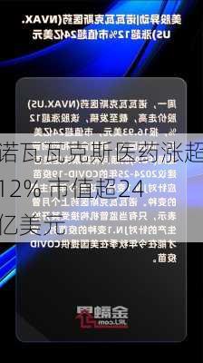 诺瓦瓦克斯医药涨超12% 市值超24亿美元