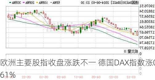 欧洲主要股指收盘涨跌不一 德国DAX指数涨0.61%