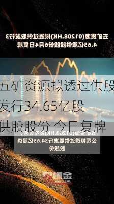 五矿资源拟透过供股发行34.65亿股供股股份 今日复牌