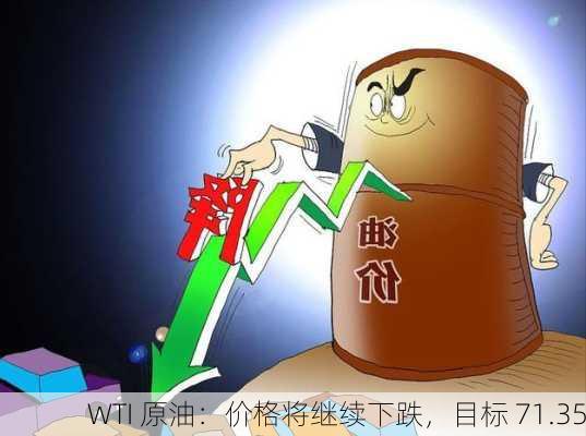 WTI 原油：价格将继续下跌，目标 71.35