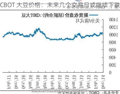 CBOT 大豆价格：未来几个交易日或继续下跌