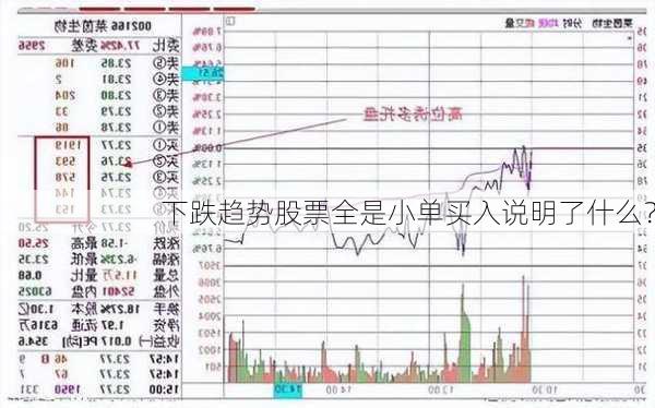 下跌趋势股票全是小单买入说明了什么？