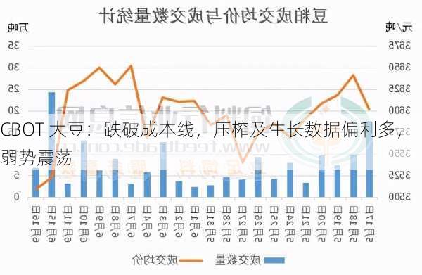 CBOT 大豆：跌破成本线，压榨及生长数据偏利多，弱势震荡