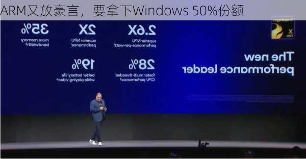 ARM又放豪言，要拿下Windows 50%份额