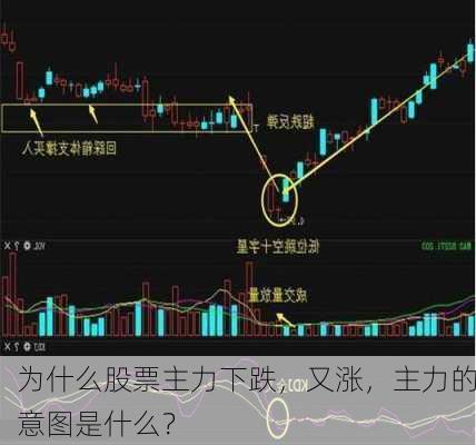 为什么股票主力下跌，又涨，主力的意图是什么？