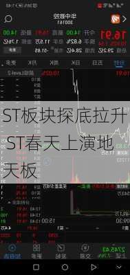 ST板块探底拉升 ST春天上演地天板