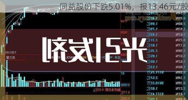 同益股份下跌5.01%，报13.46元/股