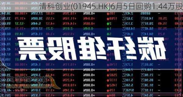 清科创业(01945.HK)6月5日回购1.44万股