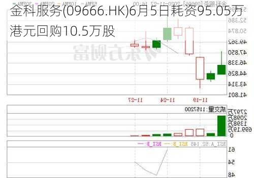 金科服务(09666.HK)6月5日耗资95.05万港元回购10.5万股